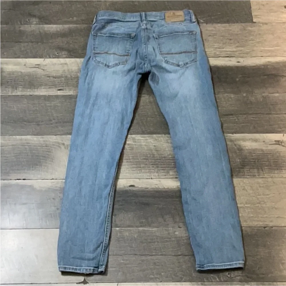 2 pairs authentic Abercrombie & Fitch distressed super Skinny jeans boys 15/16